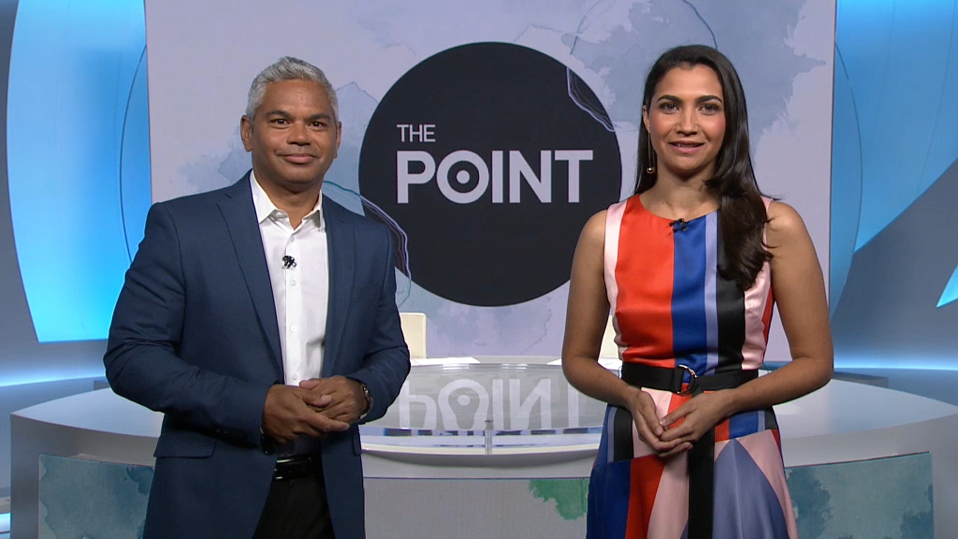 The Point hosts, JP Janke and Rachael Hocking